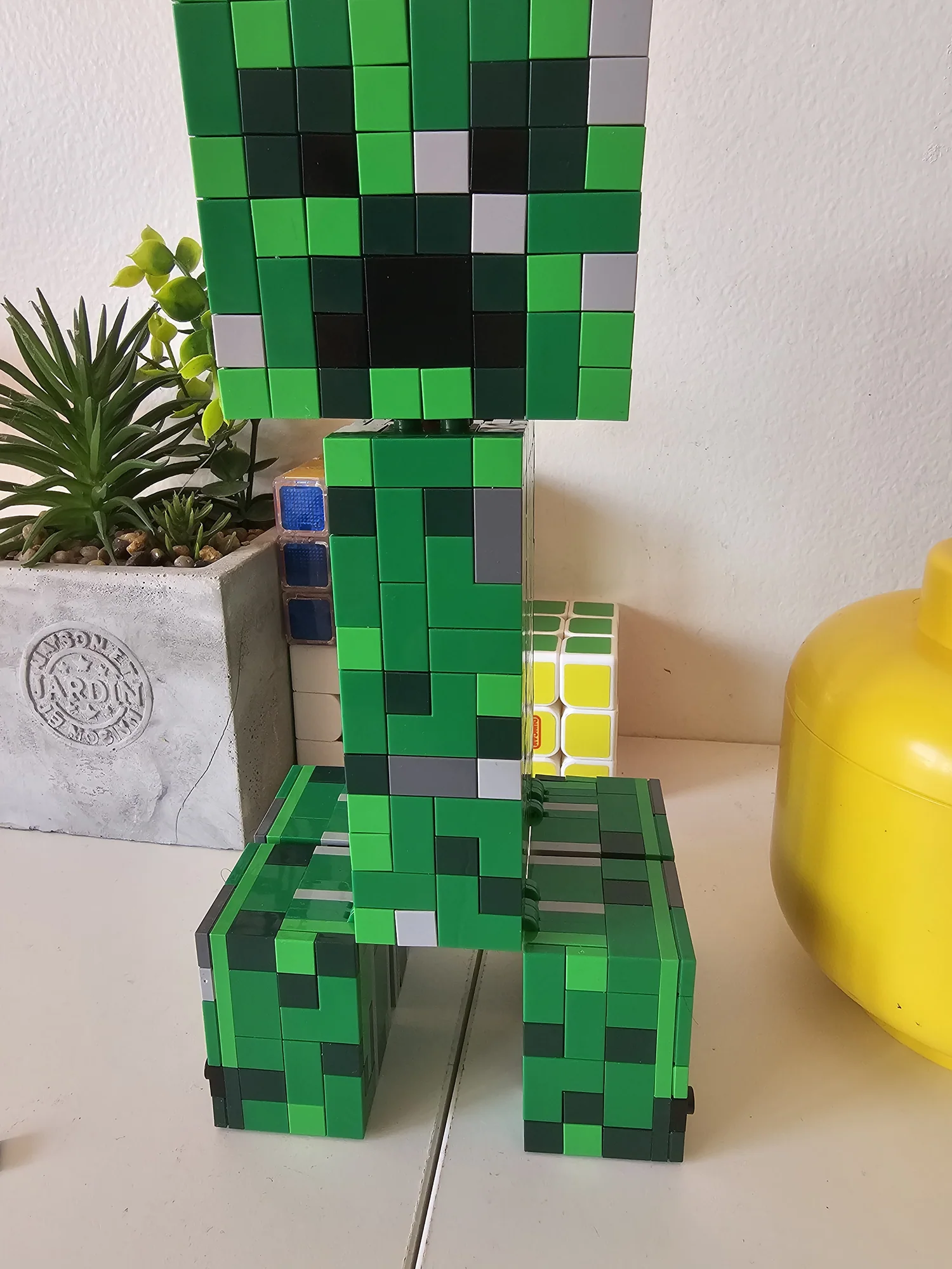Completed LEGO Minecraft The Creeper build