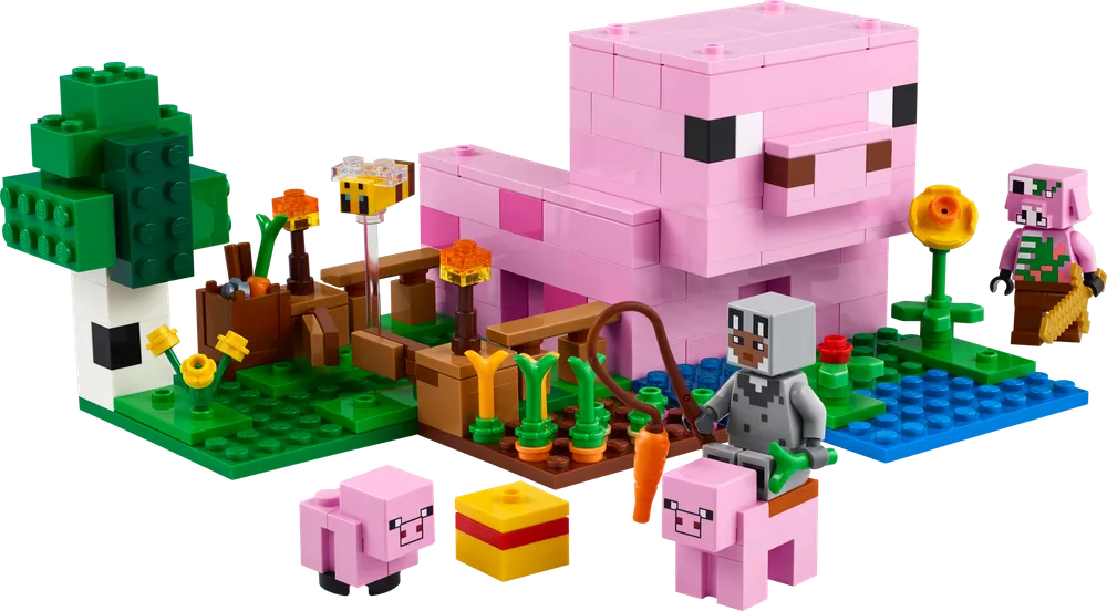 LEGO Minecraft The Baby Pig House set