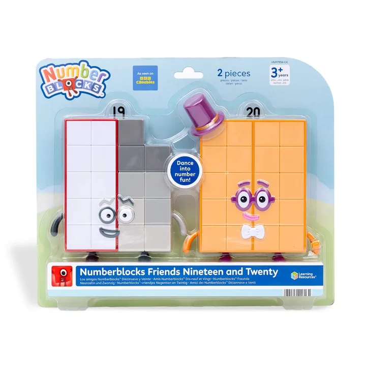 Numberblocks Friends Nineteen and Twenty figure set.
