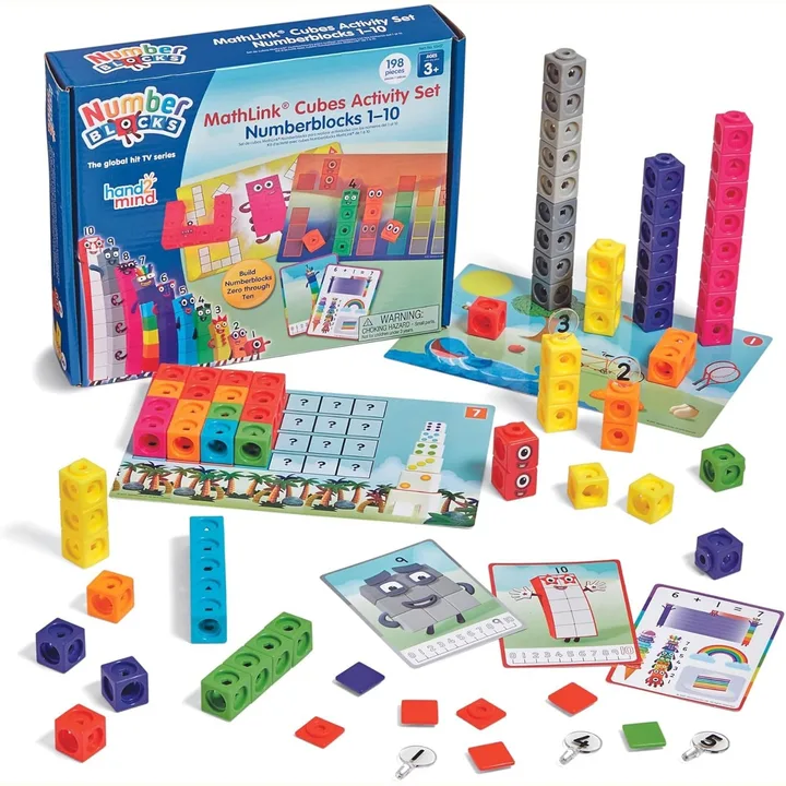 MathLink Cubes Numberblocks 1 to 10 activity set.