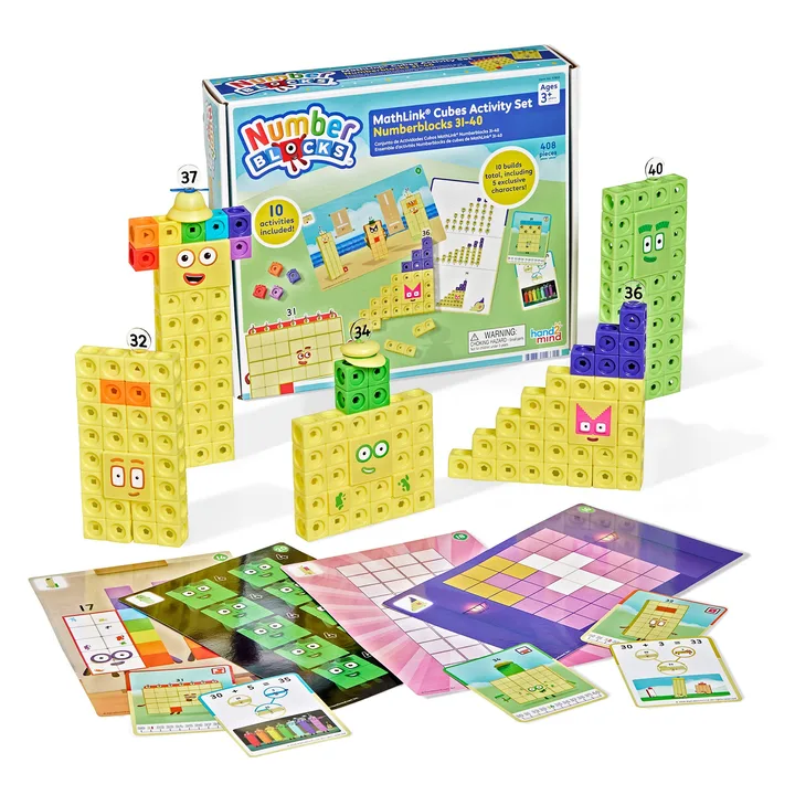 MathLink Cubes Numberblocks 31 to 40 activity set.