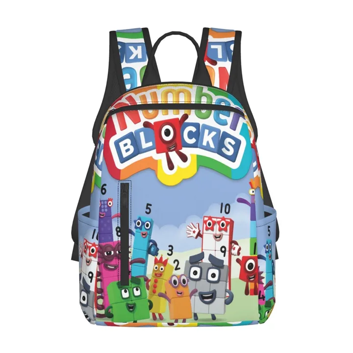 Colourful Numberblocks children’s backpack.